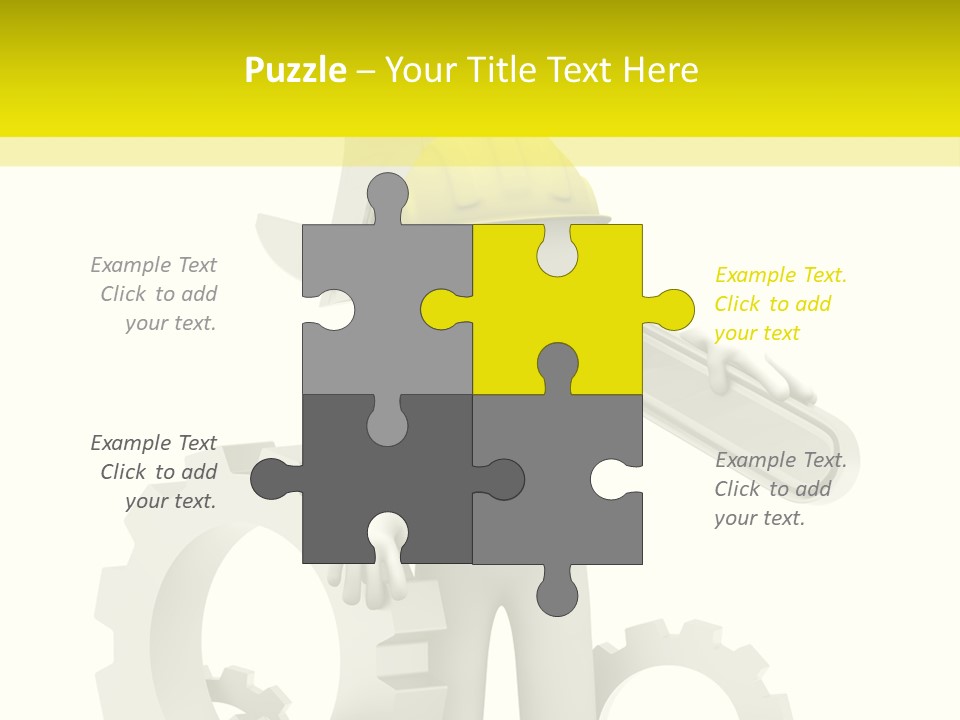 Progress Equipment Hardhat PowerPoint Template