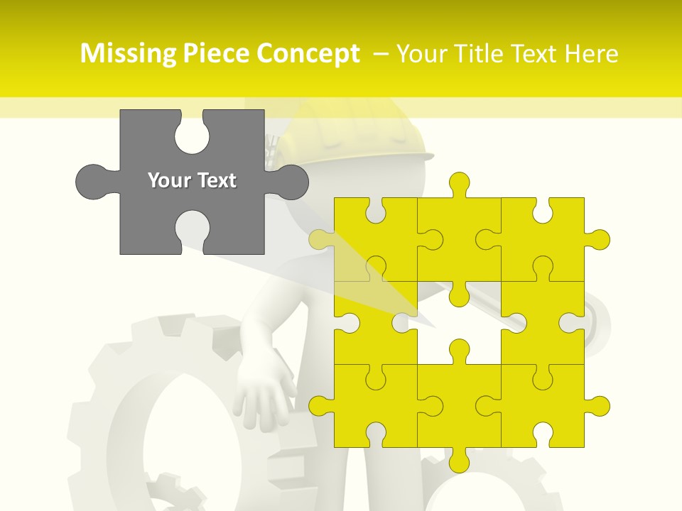 Progress Equipment Hardhat PowerPoint Template