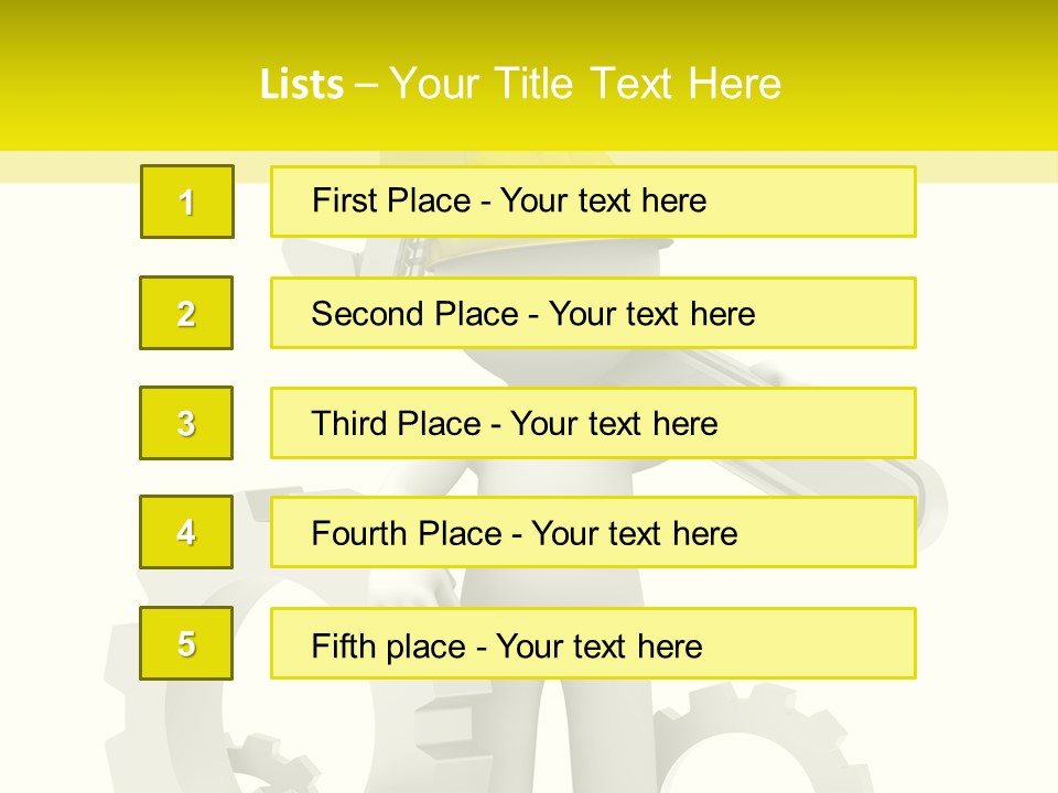 Progress Equipment Hardhat PowerPoint Template