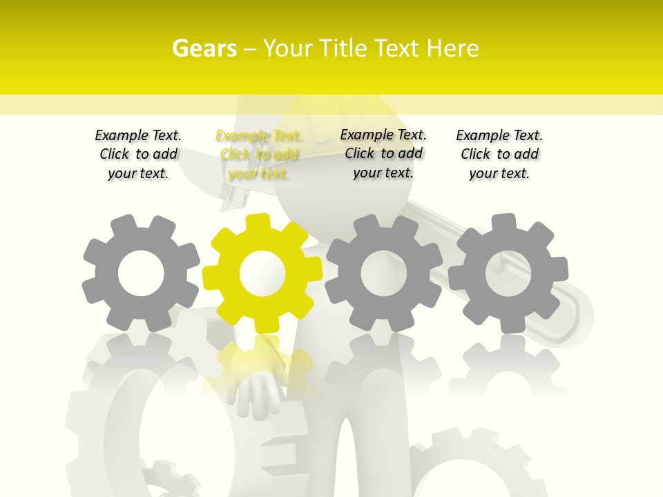 Progress Equipment Hardhat PowerPoint Template