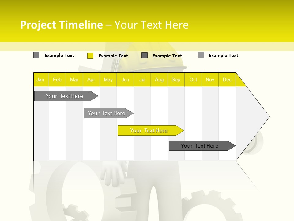 Progress Equipment Hardhat PowerPoint Template