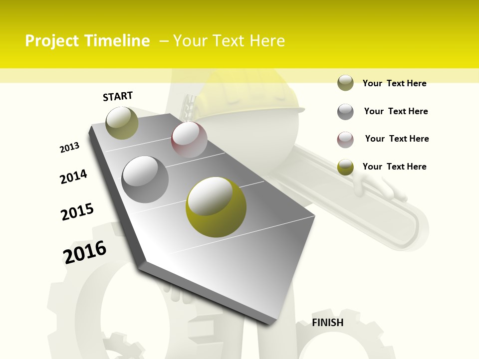 Progress Equipment Hardhat PowerPoint Template