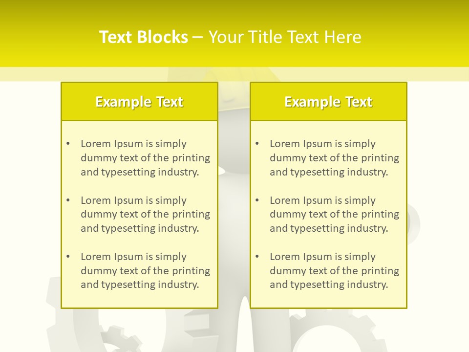 Progress Equipment Hardhat PowerPoint Template