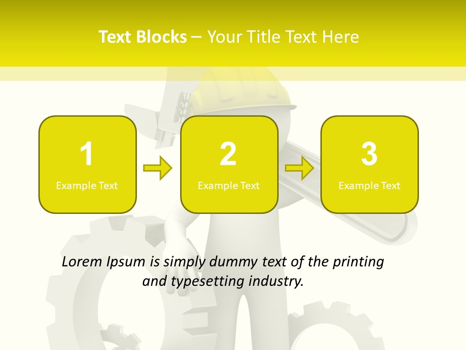 Progress Equipment Hardhat PowerPoint Template