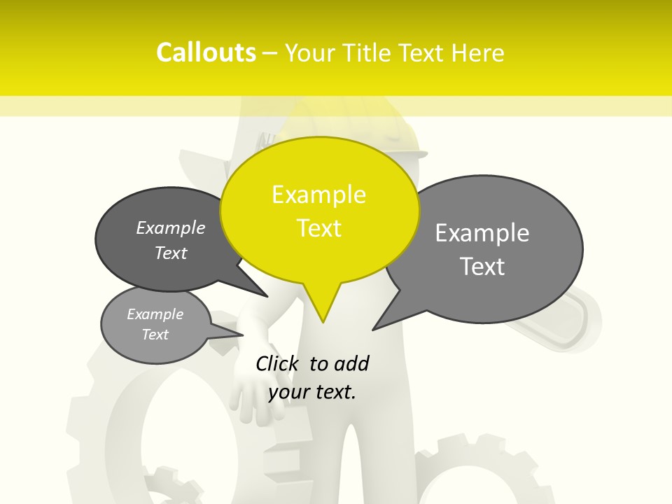 Progress Equipment Hardhat PowerPoint Template