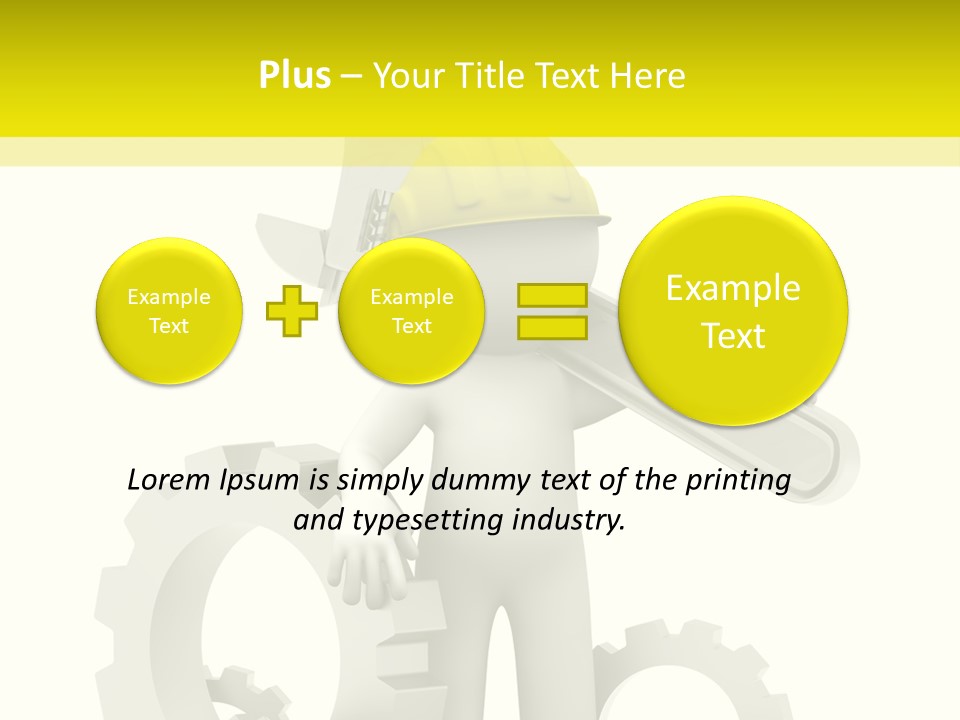 Progress Equipment Hardhat PowerPoint Template