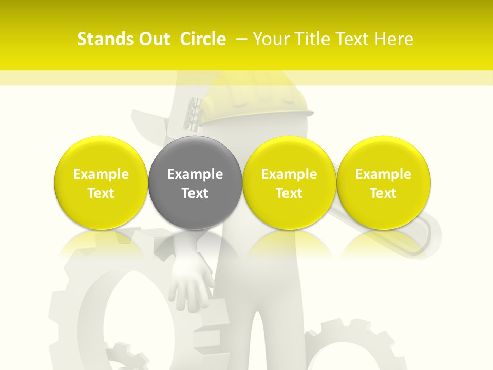 Progress Equipment Hardhat PowerPoint Template