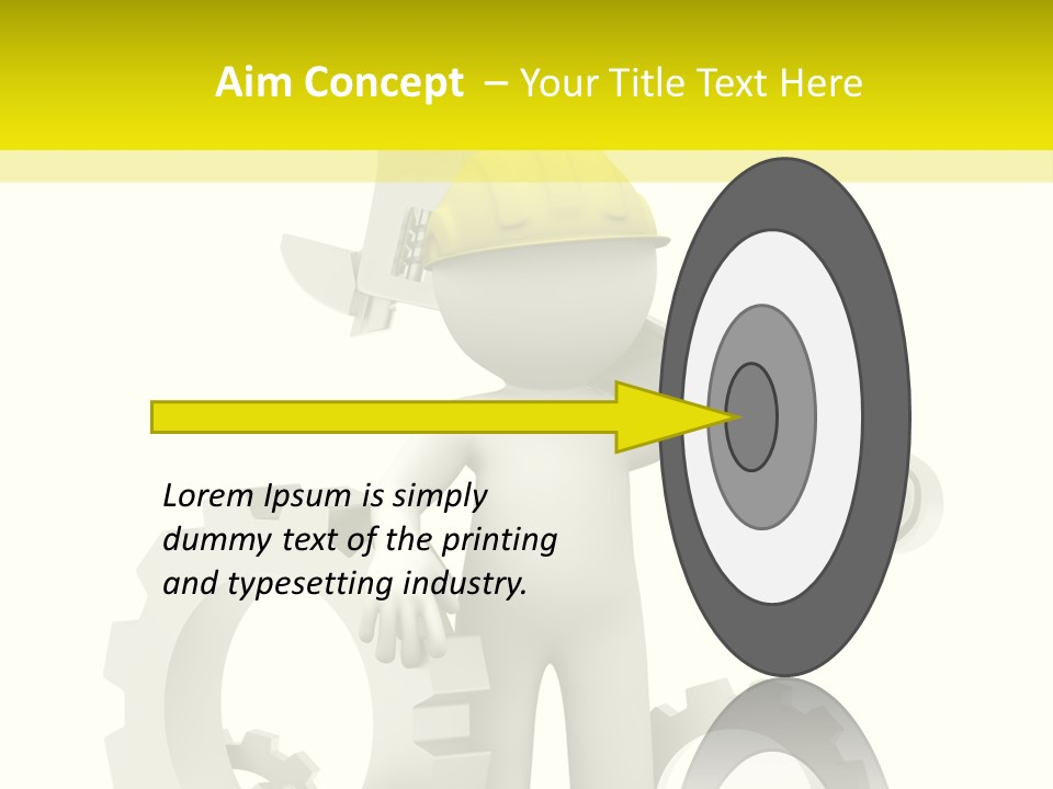 Progress Equipment Hardhat PowerPoint Template