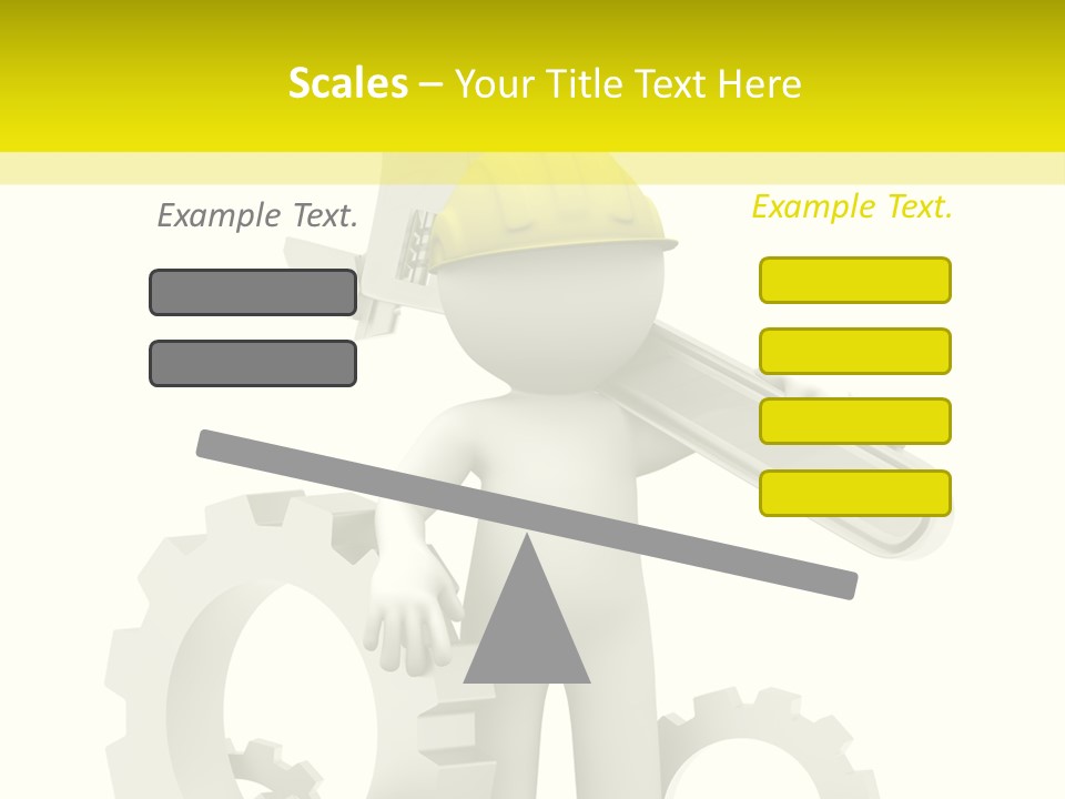Progress Equipment Hardhat PowerPoint Template