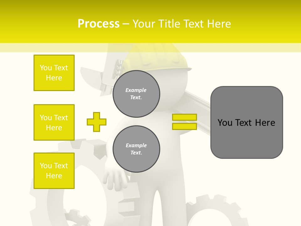 Progress Equipment Hardhat PowerPoint Template