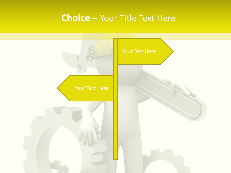 Progress Equipment Hardhat PowerPoint Template