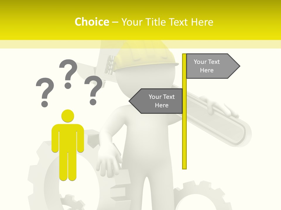 Progress Equipment Hardhat PowerPoint Template