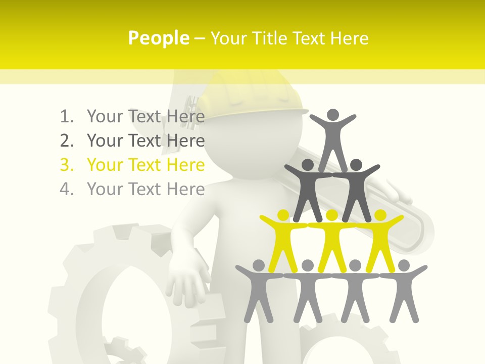 Progress Equipment Hardhat PowerPoint Template