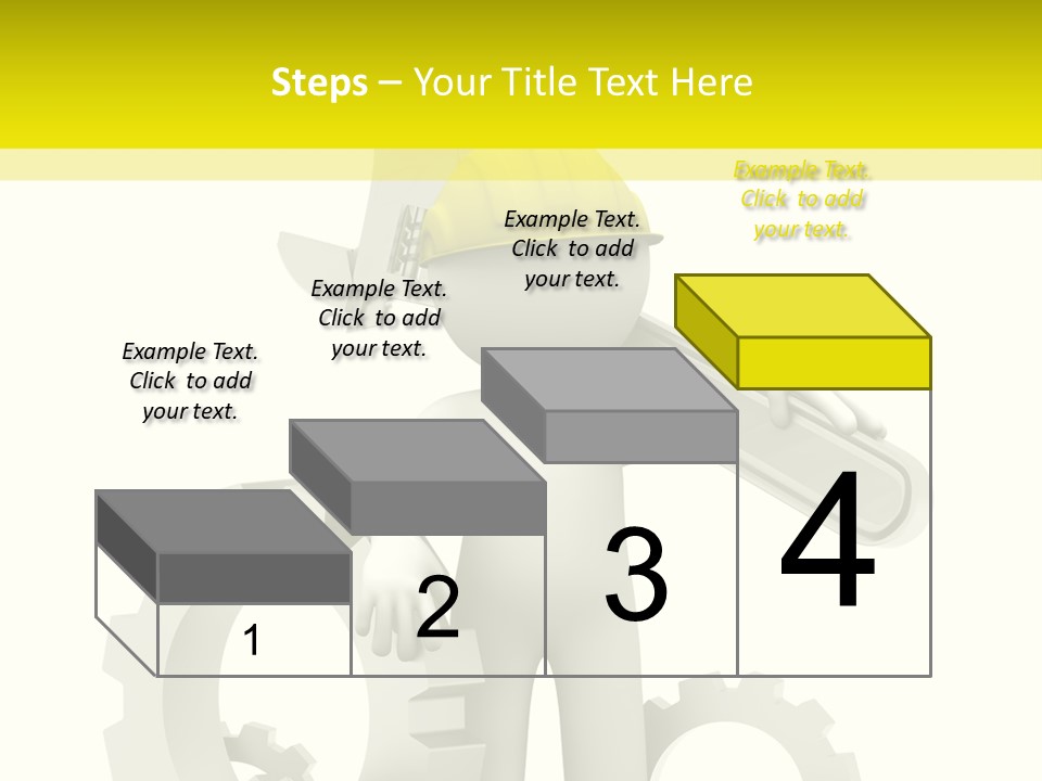 Progress Equipment Hardhat PowerPoint Template
