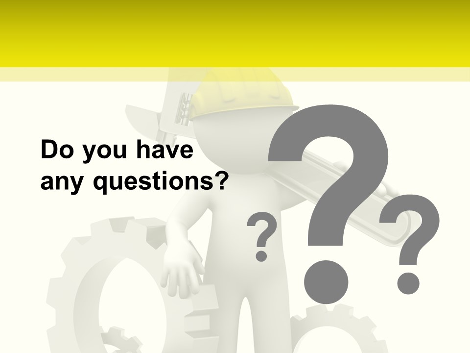 Progress Equipment Hardhat PowerPoint Template