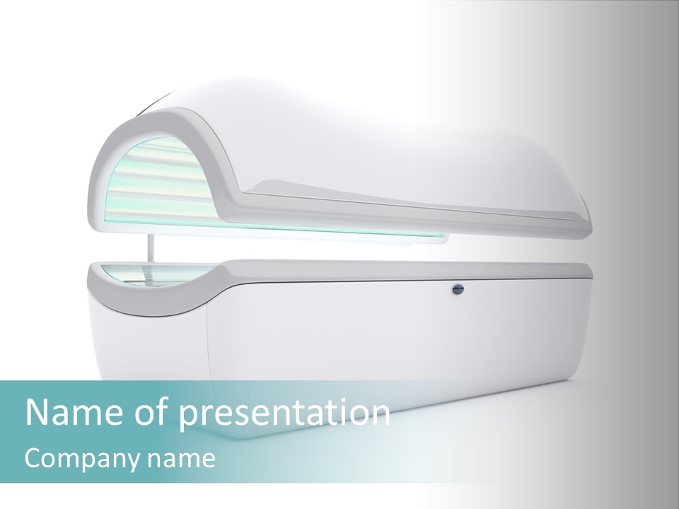 Tan Blue Spa PowerPoint Template