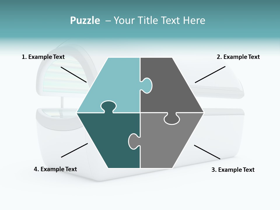 Tan Blue Spa PowerPoint Template