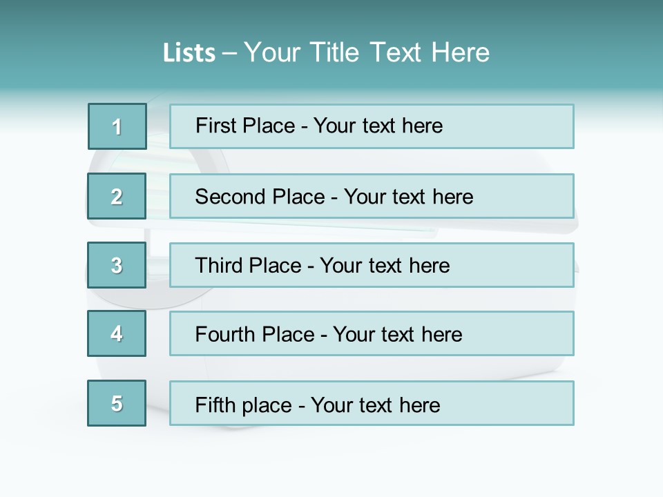 Tan Blue Spa PowerPoint Template