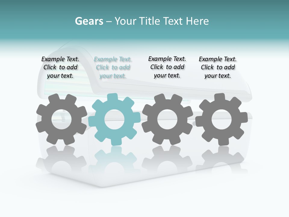 Tan Blue Spa PowerPoint Template