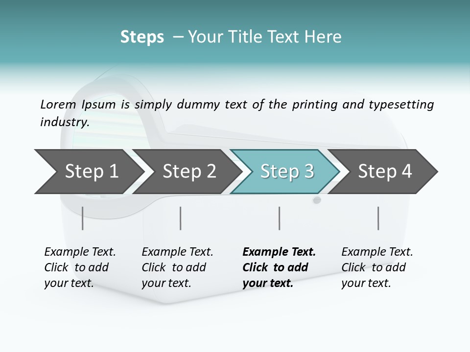 Tan Blue Spa PowerPoint Template