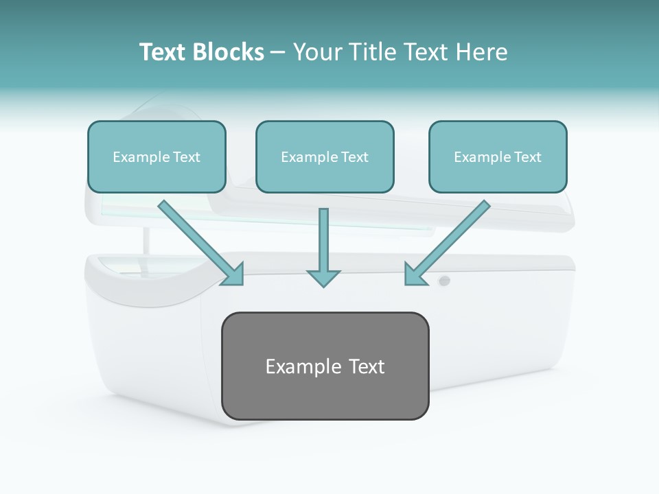 Tan Blue Spa PowerPoint Template