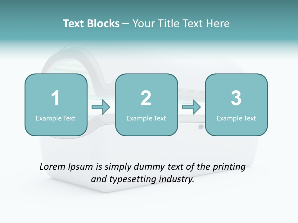 Tan Blue Spa PowerPoint Template