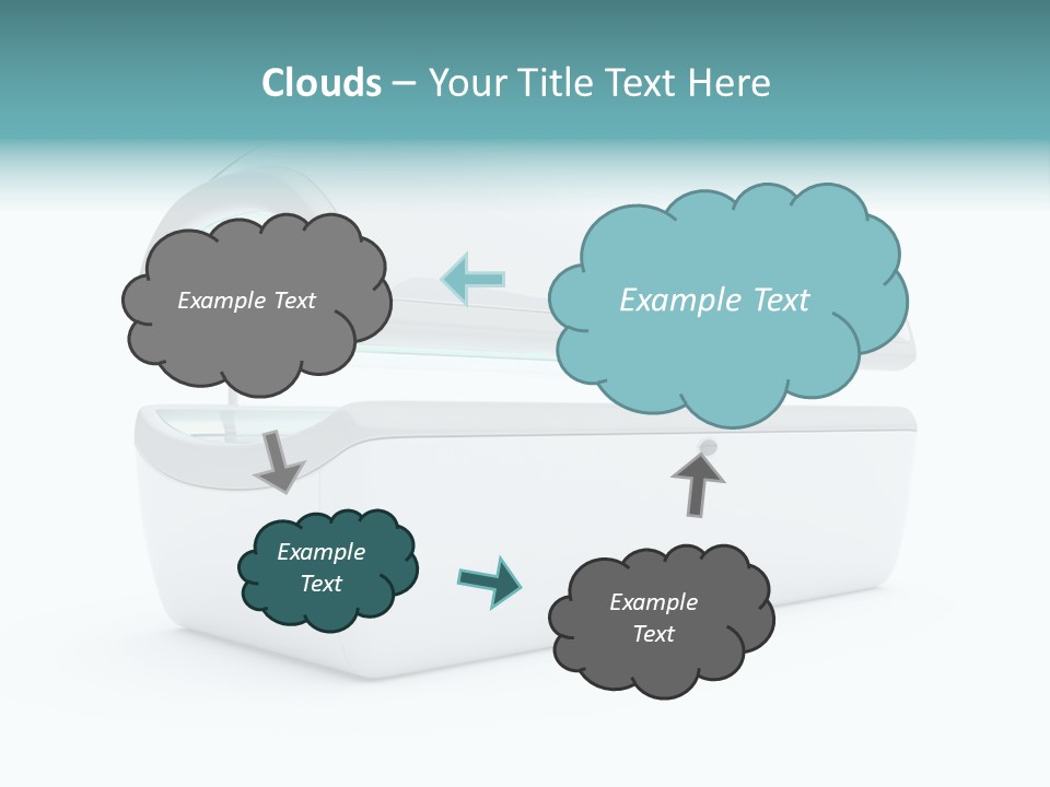 Tan Blue Spa PowerPoint Template