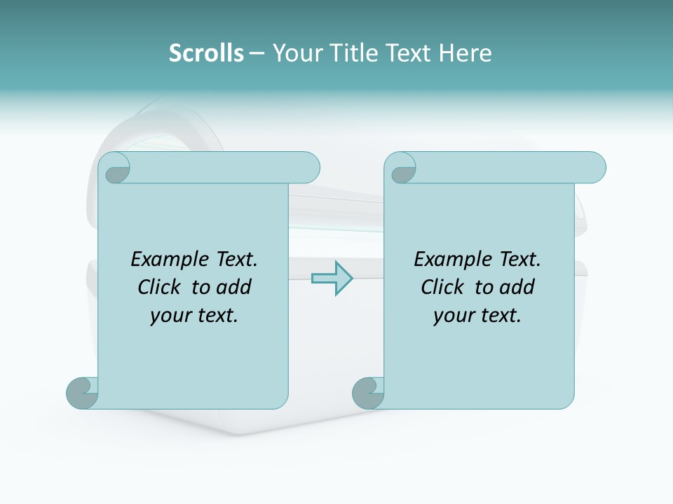 Tan Blue Spa PowerPoint Template