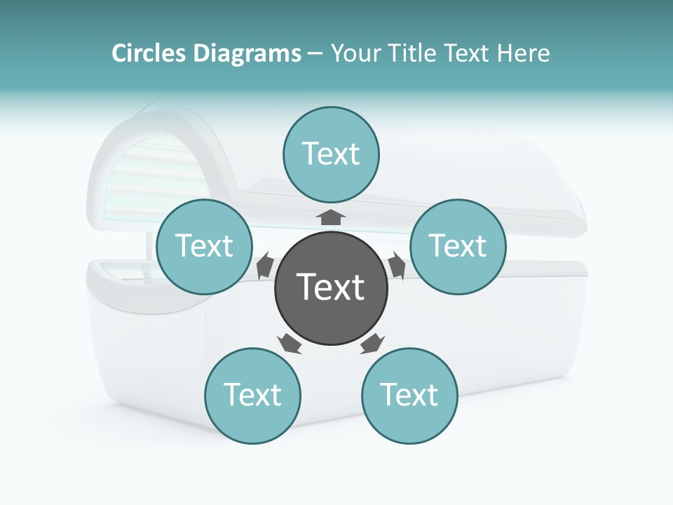 Tan Blue Spa PowerPoint Template