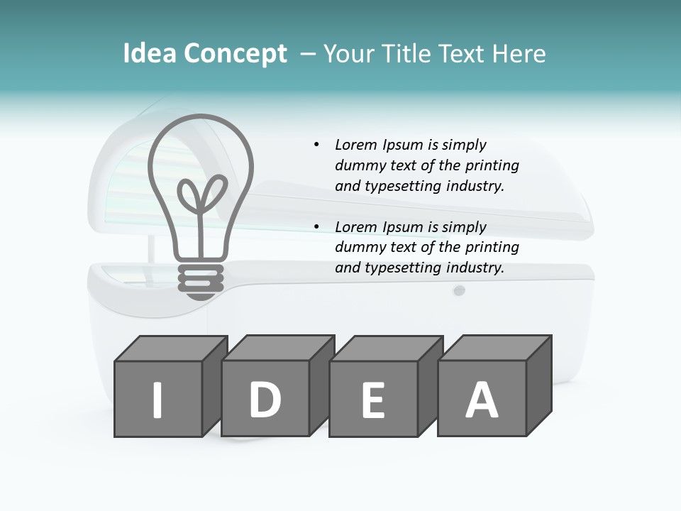 Tan Blue Spa PowerPoint Template