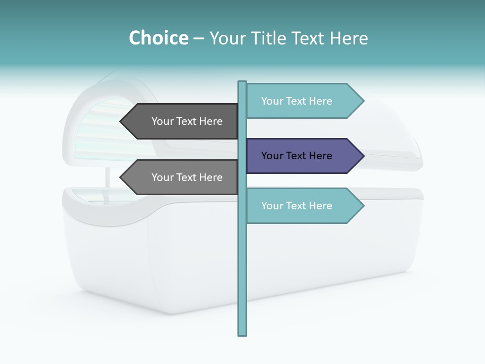 Tan Blue Spa PowerPoint Template