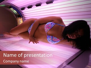 Healthcare Sunspot Suntan PowerPoint Template