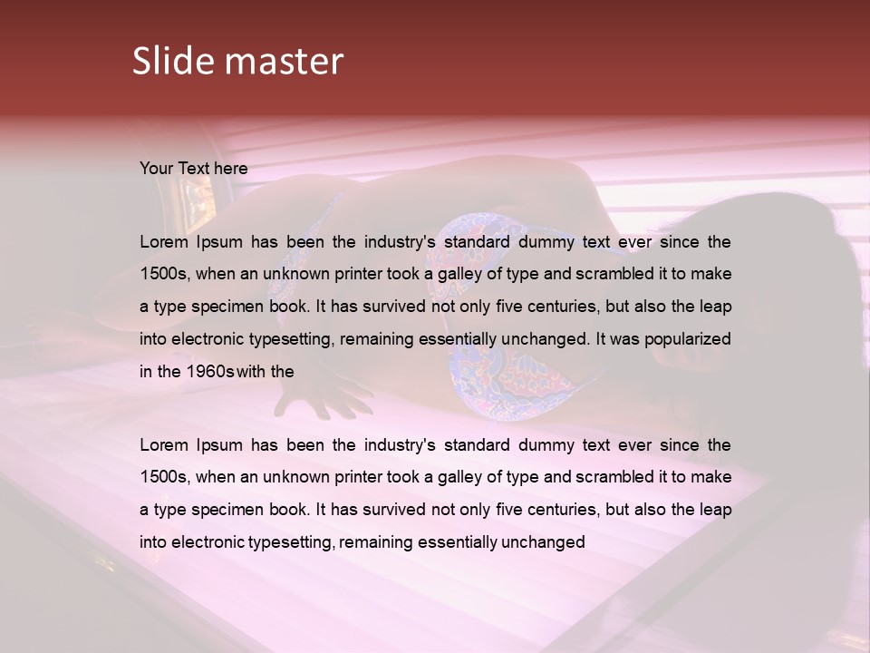 Healthcare Sunspot Suntan PowerPoint Template