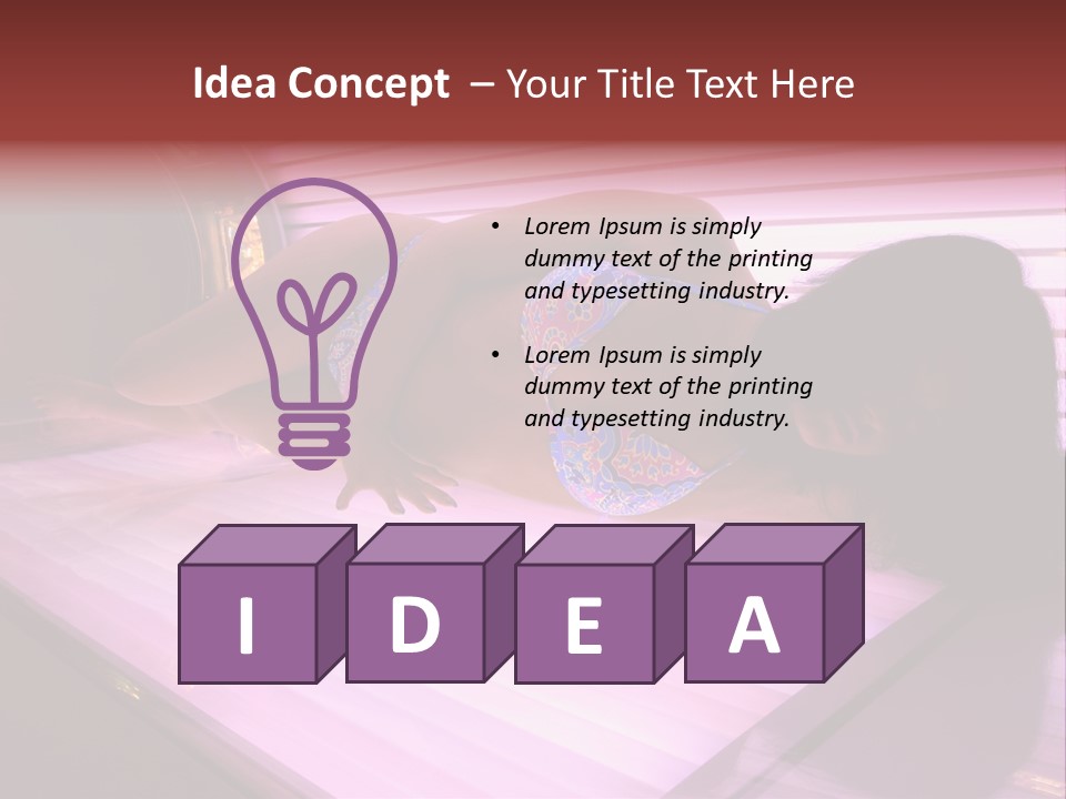 Healthcare Sunspot Suntan PowerPoint Template