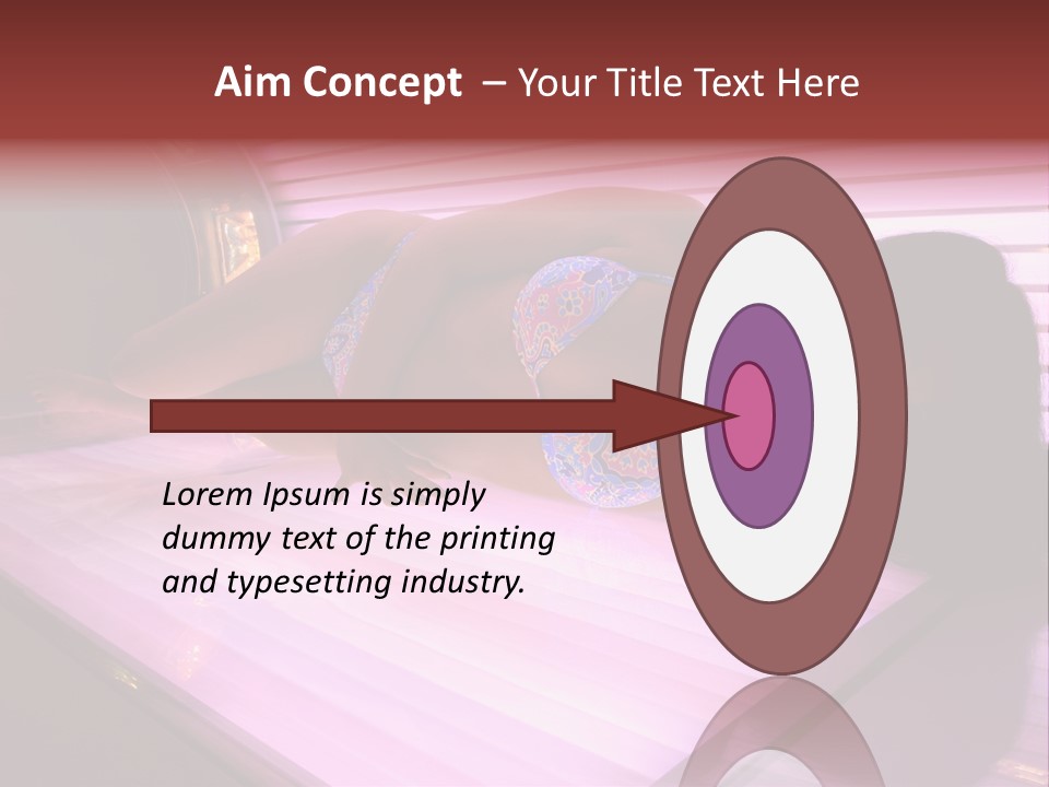 Healthcare Sunspot Suntan PowerPoint Template
