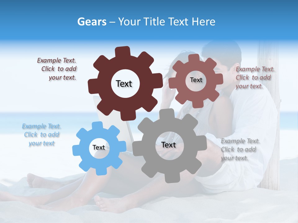 Man Casual Hispanic PowerPoint Template