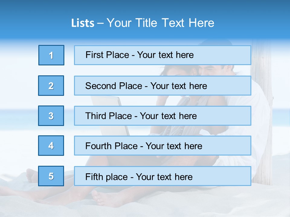 Man Casual Hispanic PowerPoint Template