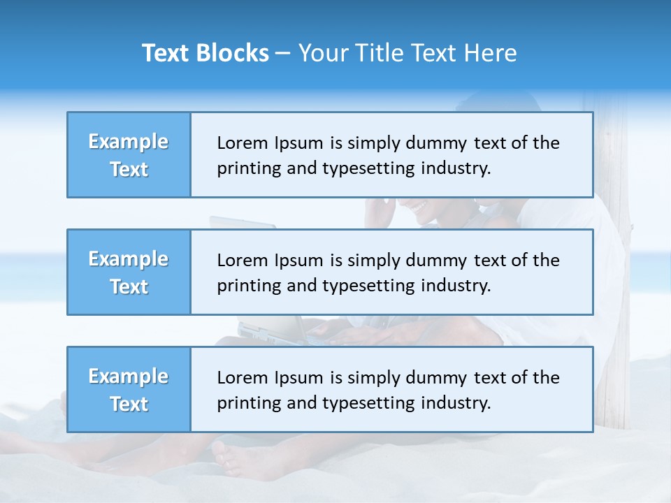 Man Casual Hispanic PowerPoint Template