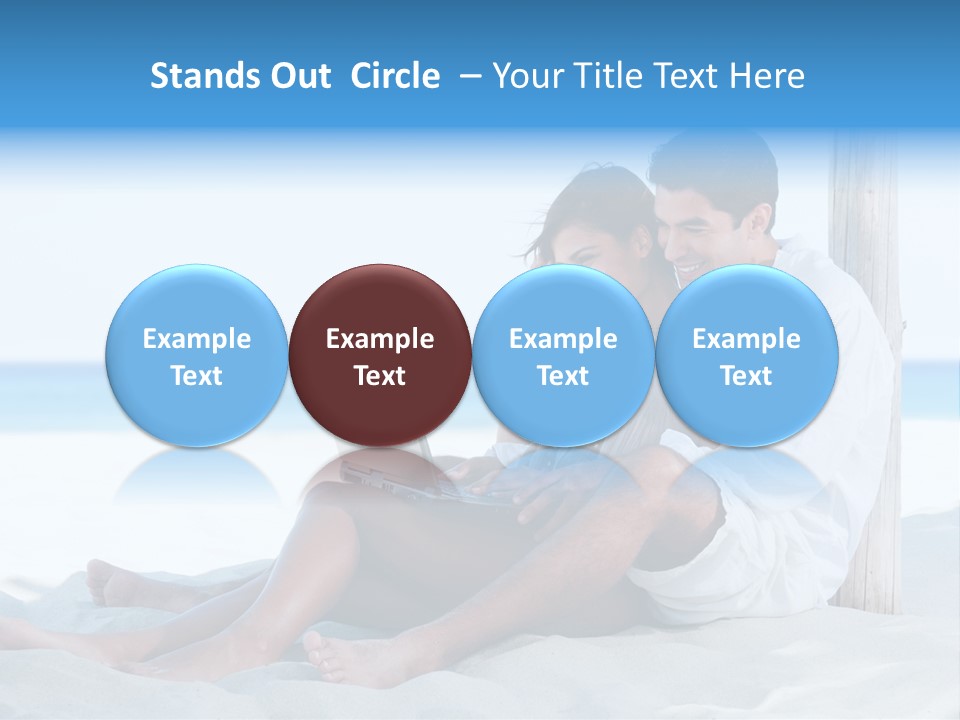 Man Casual Hispanic PowerPoint Template