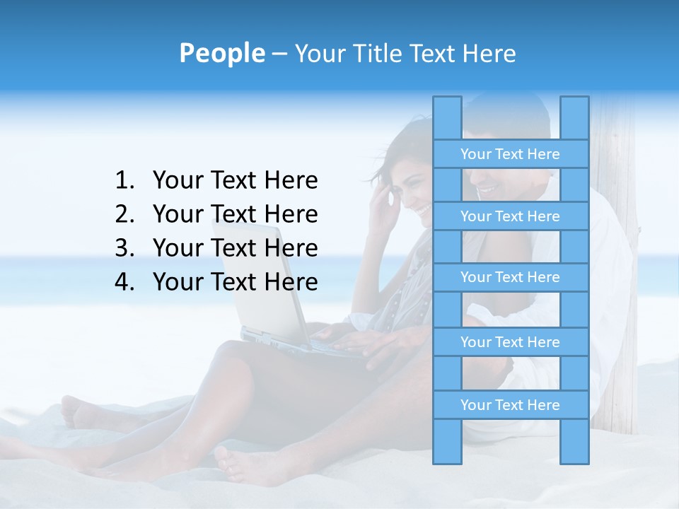 Man Casual Hispanic PowerPoint Template