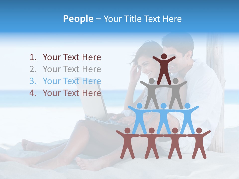 Man Casual Hispanic PowerPoint Template