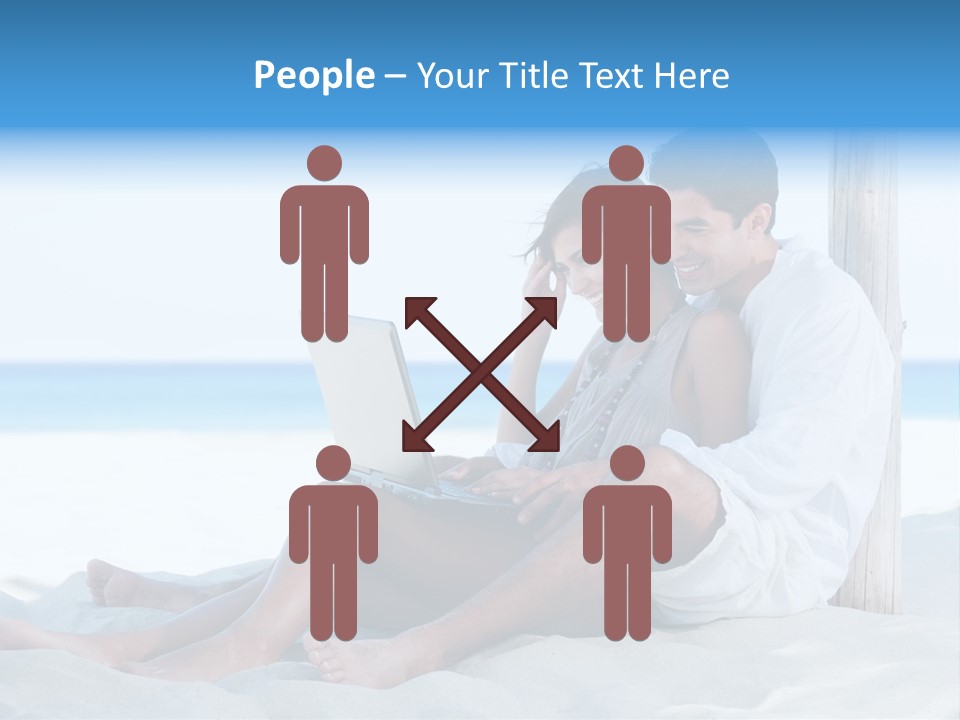 Man Casual Hispanic PowerPoint Template