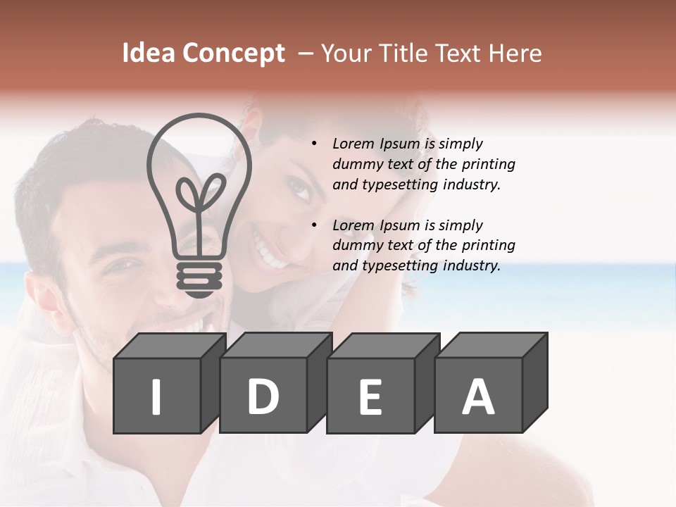 Happy Guy Attractive PowerPoint Template