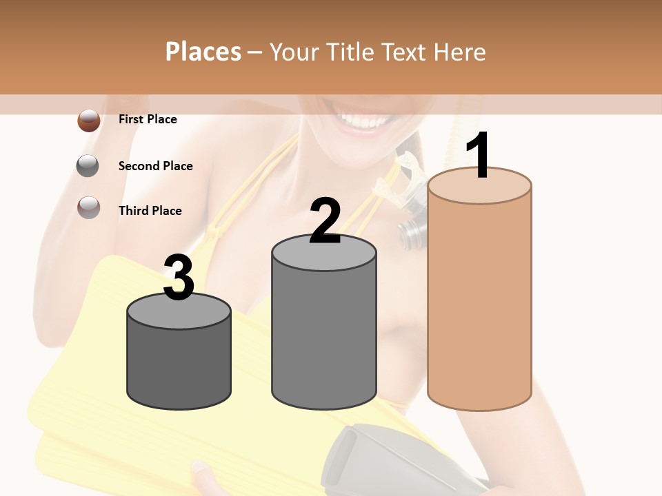 Holiday Diver Swimmer PowerPoint Template