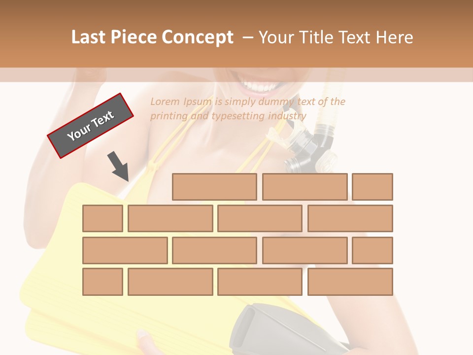Holiday Diver Swimmer PowerPoint Template