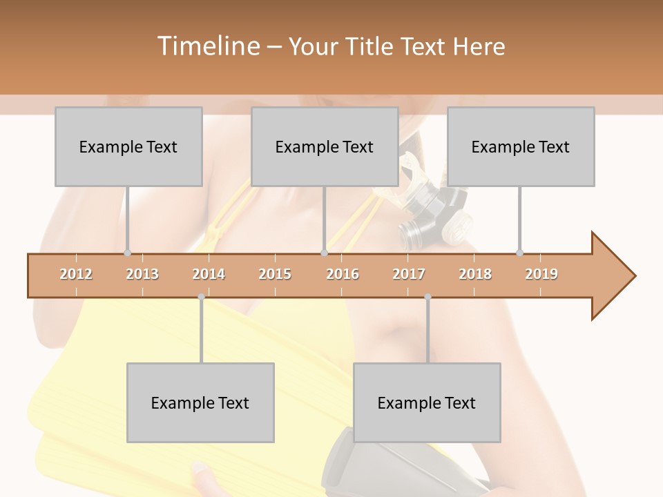 Holiday Diver Swimmer PowerPoint Template
