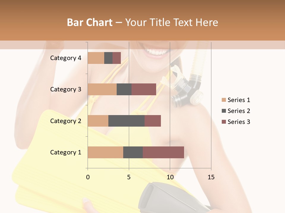 Holiday Diver Swimmer PowerPoint Template