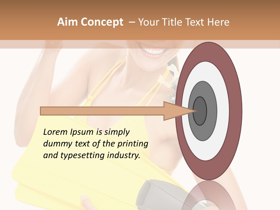 Holiday Diver Swimmer PowerPoint Template