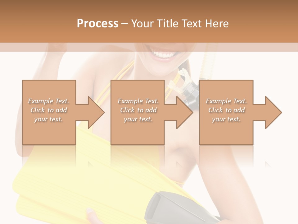 Holiday Diver Swimmer PowerPoint Template