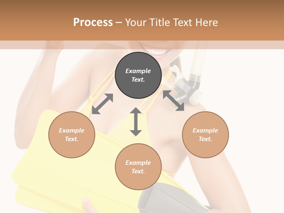 Holiday Diver Swimmer PowerPoint Template